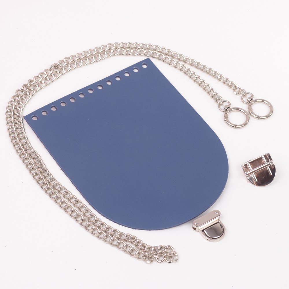 Комплект для сумочки "Орео" Комплект для сумочки Орео "Синий" с цепочкой 64231460-fb4b-4594-9884-92155a5b2a2c.jfif