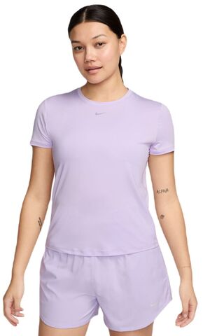 Женская теннисная футболка Nike Dri-Fit One Classic Top - lilac bloom/black