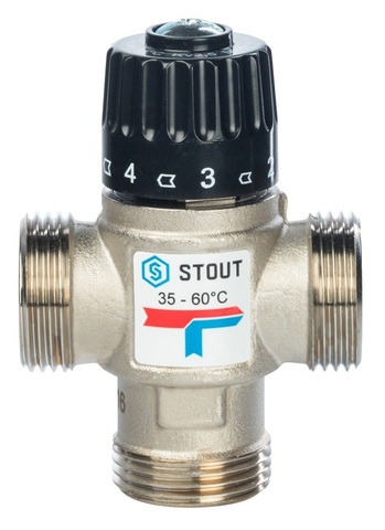 Stout термостатический смесительный клапан 1