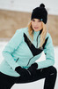 Женский утеплённый лыжный костюм Nordski Base Mint-Black с высокой спинкой