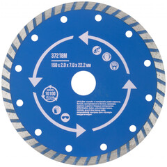 37218М Диск отрезной алмазный "турбо" (сухая и влажная резка) 150х 2,0х 7,0х 22,2 мм MOS