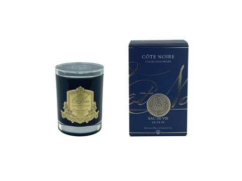 Свеча 185гр Cote Noire Eau De Vie черно-золотая