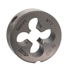 Плашка М12х1,75 DINEN22568 HSS 6g 38х14мм Volkel 27450