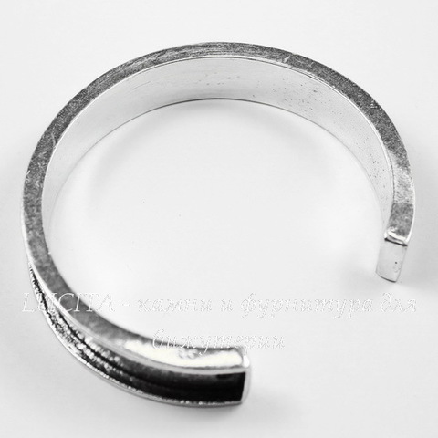Основа для браслета, 17 см (цвет - античное серебро)