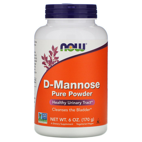 Now Foods, Чистая D-манноза в порошке, 6 унций (170 г)