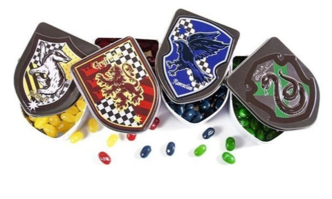 Набор Jelly Belly Harry Potter Эмблемы Факультетов Хогвардса 4х28 гр