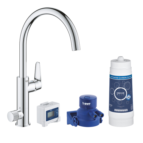 Смеситель для мойки с фильтром GROHE Blue Pure BauCurve 30385000