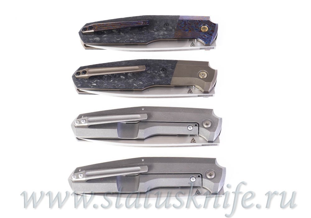 Сет 4 ножа CKF/Philippe Jourget FIF20 2021 (M390, Ti , CF, ZircuTi, Больстер)