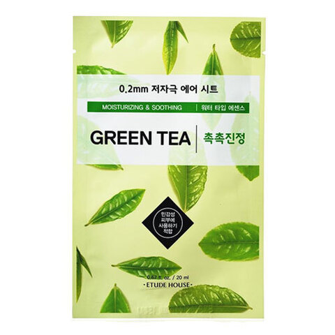 Etude House Therapy Air Mask Green Tea - Маска тканевая с экстрактом зеленого чая 0.2