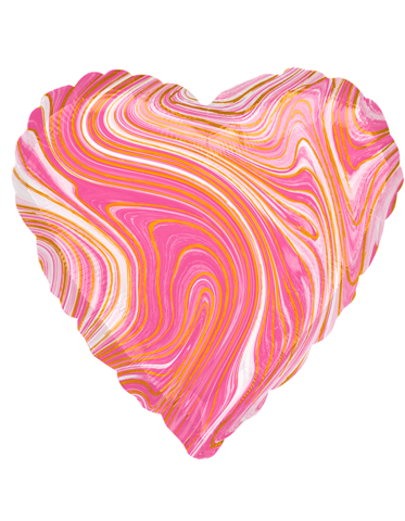 Сердце Мрамор Розовый