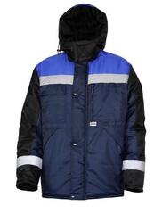 Куртка утеплённая "Глобус", тк. оксфорд, цв. СИН/чёрн/василёк