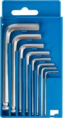 64180 Ключи шестигр. с шаром в коробочке 8 шт (1,5-8мм) (инбусовые) KУРС