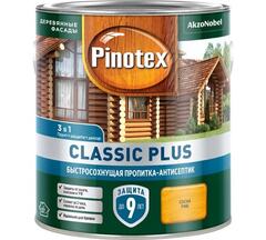 Пропитка декоративная для защиты древесины Pinotex Classic Plus 3 в 1 сосна 2,5 л.