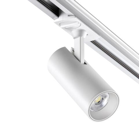 359147 PORT NT23 000 белый Светильник трековый однофазный двухжильный IP20 LED 15W 220V 3000К 1440Лм SELENE