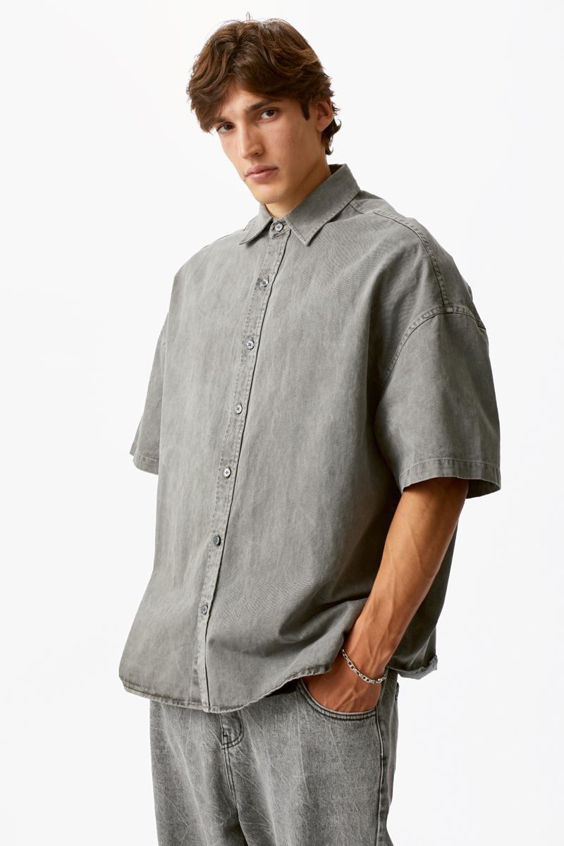 Серая рубашка из денима Votus 2.0