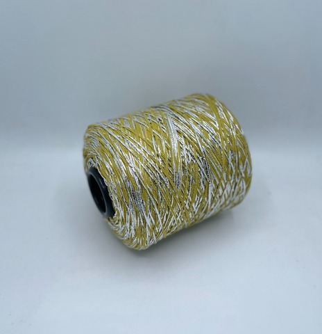 Luxury Production by Ri.Go (пр.Италия), art-Emporium, 180м/100гр, 90%Меринос,8%Полиэстер(фольга), 2%Полиамид , цвет- Лайм+серебро(30/350) ,арт.32302