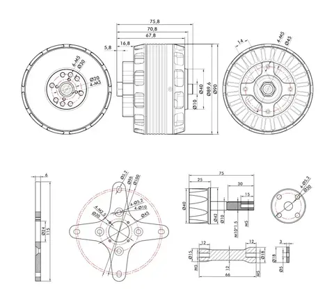 T-Motor AT8020 55CC KV210