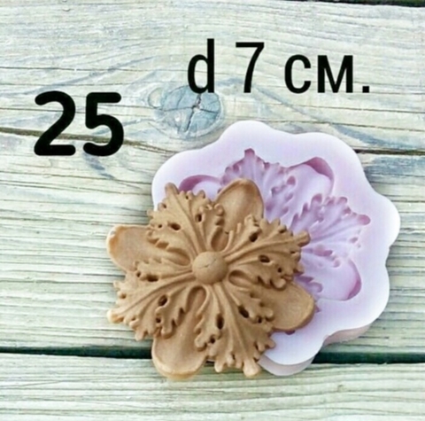 Молд Накладка Винтаж диам. 7см., Арт.PO-0025, силикон