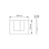 Berges Novum Gamma S3 042427 Инсталляция с унитазом, клавиша хром