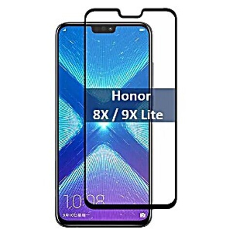 Защитное стекло 2.5D 9H Full Cover Anmac для Honor 8X, 9X Lite (Черная рамка)