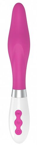 Розовый вибратор Athamas конической формы - 22,7 см. - Shots Media BV Luna LUNA028PNK
