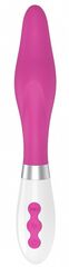 Розовый вибратор Athamas конической формы - 22,7 см. - 