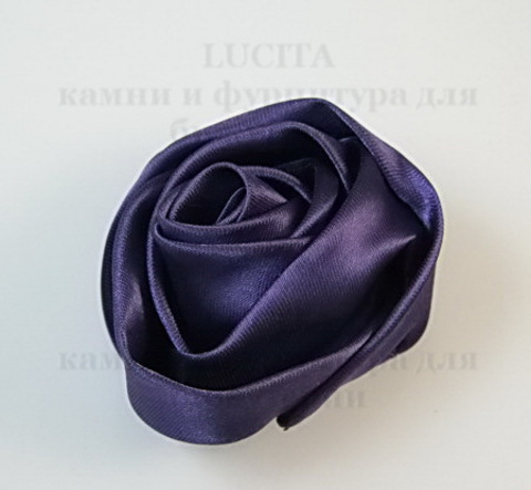 Роза атласная фиолетовая 50 мм ()