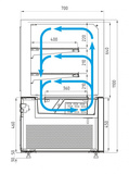 фото 6 Витрина кондитерская POLUS KC71-110 VV 0,9-1 (9005) на profcook.ru