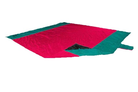 Картинка пляжное покрывало Ticket to the Moon Beach Blanket Red/Emerald Green - 1