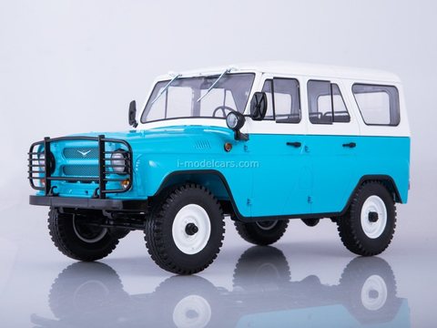 UAZ-31514 blue-white 1:18 Start Scale Models (SSM)