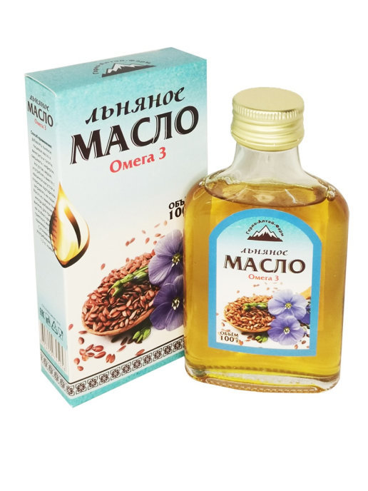 Нерафинированное масло темного льна 