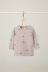 кофточка для новорожденных  К 302523/игрушечные паровозики на кремовом