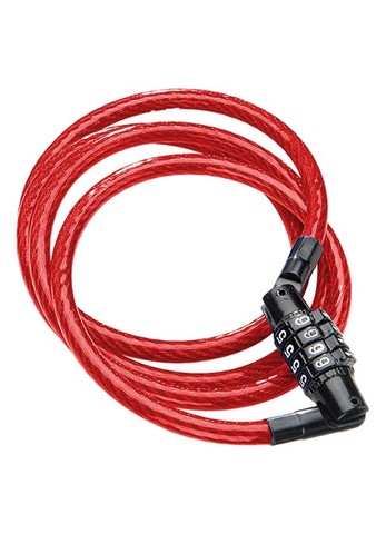 Картинка замок велосипедный Kryptonite Cables Keeper 712 Combo cable red - 1