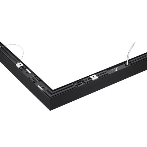 359609 OVER NT25 000 черный Светильник соединитель «L» с переключ. цв. температуры IP20 LED 8W 220-240V 3000К\4000К\6000К FATTO