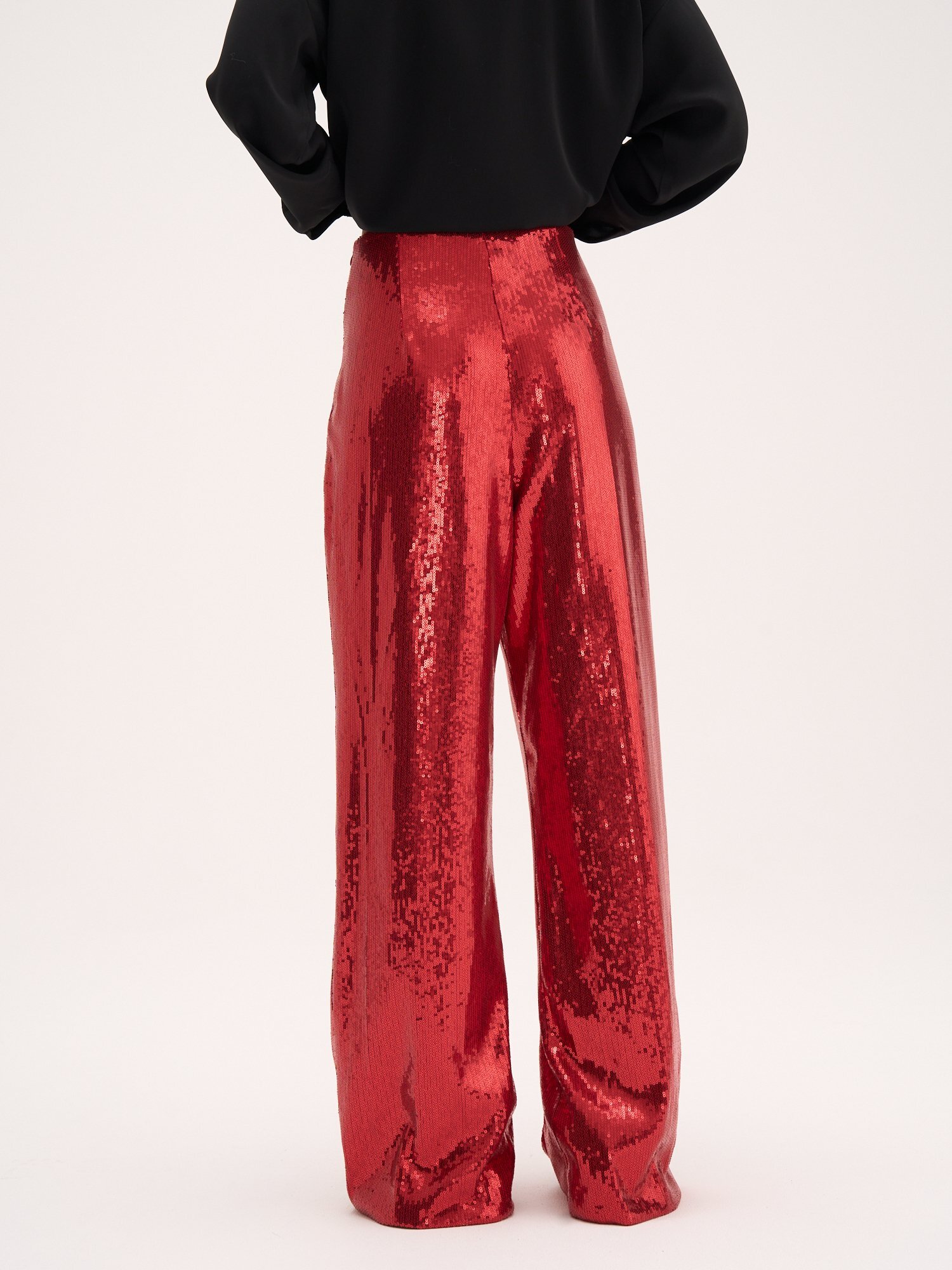 брюки из пайеток "рубин" женские  в интернет магазине