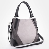 Сумка Саломея 376 мульти итальянский серо-черный