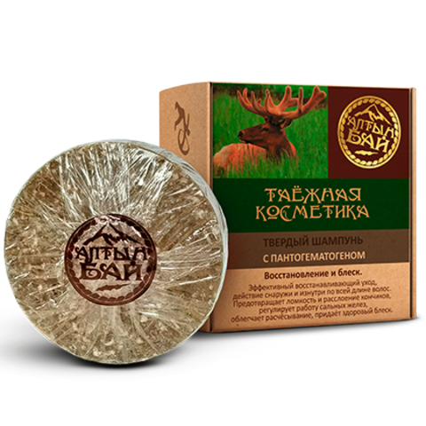 Твердый шампунь С пантогематогеном, Алтын Бай