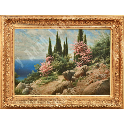 Крачковский И. Е. Крымский пейзаж. Холст, масло. 1912 г.