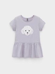 туника  для девочки  КР 302881/сиреневый 3710 к647