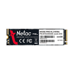 SSD Netac N930E Pro 512Гб, M.2 2280, NVMe, Retail, TLC, PCIe3.0, Чтение:2130мб/с, Запись:1720мб/с (NT01N930E-512G-E4X)