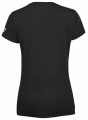 Женская теннисная футболка Babolat Exercise Tee Women - black/black