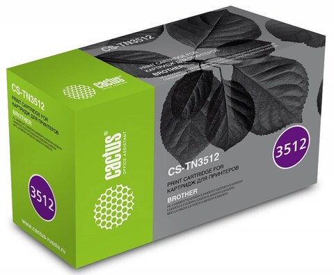 Картридж лазерный Cactus CS-TN3512 TN-3512 черный (12000стр.) для Brother DCP L6600DWHL, L6250DNHL, L6300DWHL, L6400DWHL, L6400DWTMFC, L6800DWMFC, L6800DWTMFC, L6900DWMFC, L6900DWT