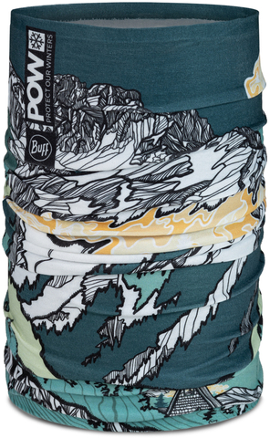 Тонкая зимняя бандана-труба Buff Thermonet Pow Lixot Green фото 1