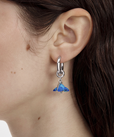 Серьги Lost Flower Silver-Blue