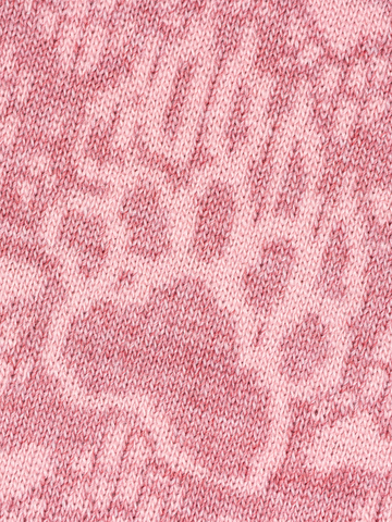 Шарф «Медвежий След» розового цвета (С бахромой)