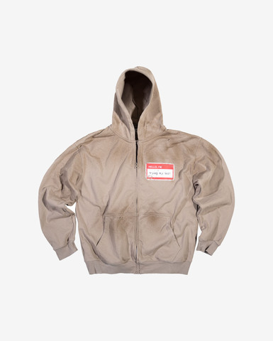 Худи Ovum Zip Flat white