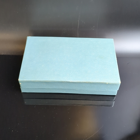 Набор из 6-ти десертных вилок, мельхиор (медь-никель) в футляре, Экспериментальный ювелирный завод, г. Таллин, СССР, 1960-1970 гг