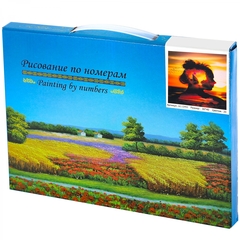 
          Картина по номерам Alingar, 30х40 см, 20 цветов, с акриловыми красками, холст на подрамнике, "Закат"