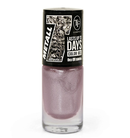 TF Лак для ногтей COLOR GEL METALL тон 341 Сиреневый оникс 8мл