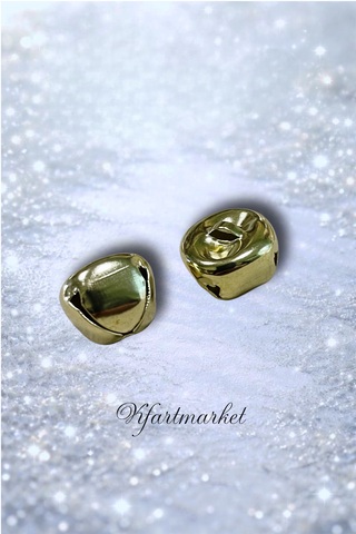 Бубенцы 15 мм (2 шт) , золото